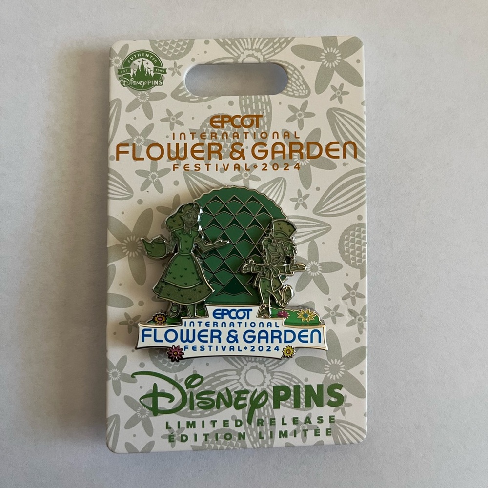 Disney EPCOT Flower & Garden Festival 2024 Alice & Wonderland LR Enamel Pin